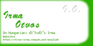 irma otvos business card